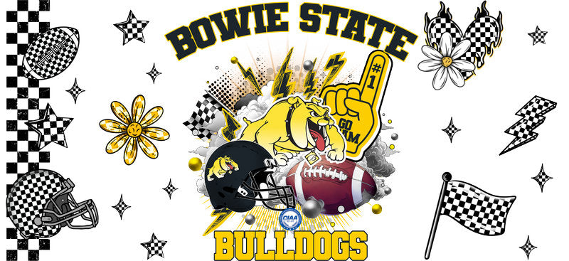 Bowie State Bulldogs College Football Tumbler Sticker KA-6054