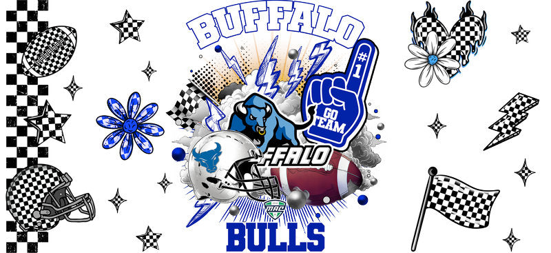 Buffalo Bulls NCAA Football UV DTF Tumbler Decal KA-6056