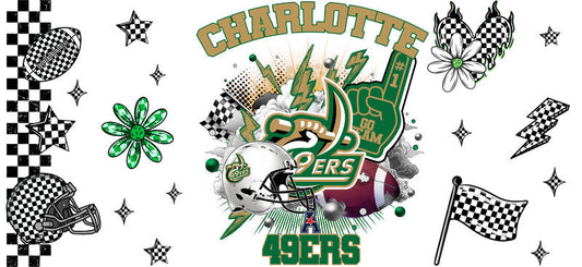 Charlotte 49ers College Football UV DTF Tumbler Wrap KA-6060