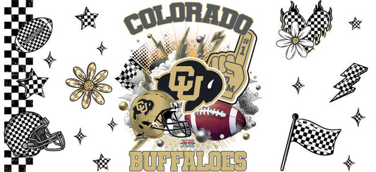 Colorado Buffaloes Football Libbey Glass Decal KA-6072