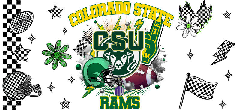 Colorado State Rams NCAA Football Cup Wrap for Tumblers KA-6073