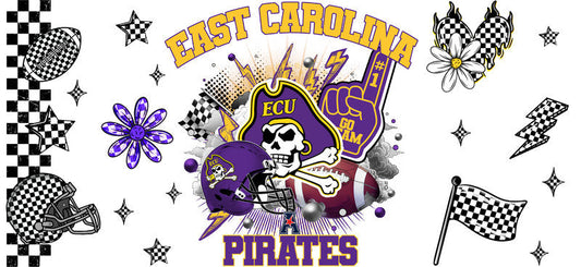East Carolina Pirates NCAA Football Tumbler Decal KA-6076