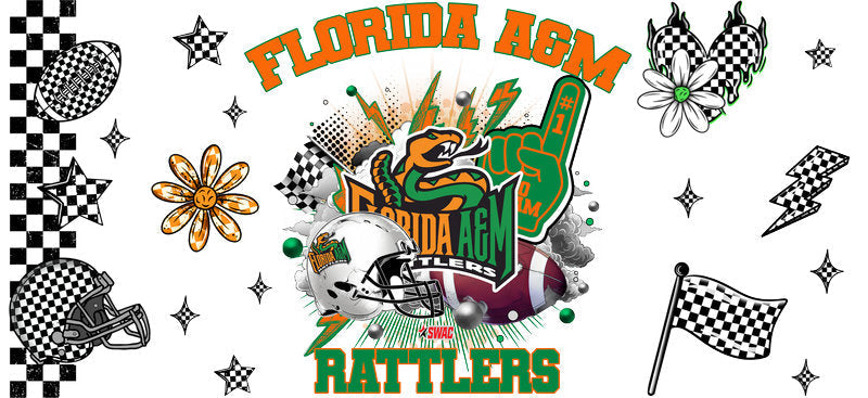 Florida A&M Rattlers NCAA Football Cup Wrap Decal KA-6079