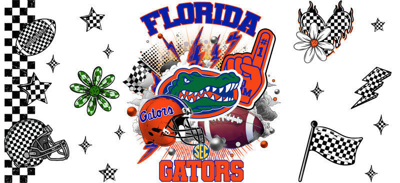 Florida Gators College Football UV DTF Glass Wrap KA-6080