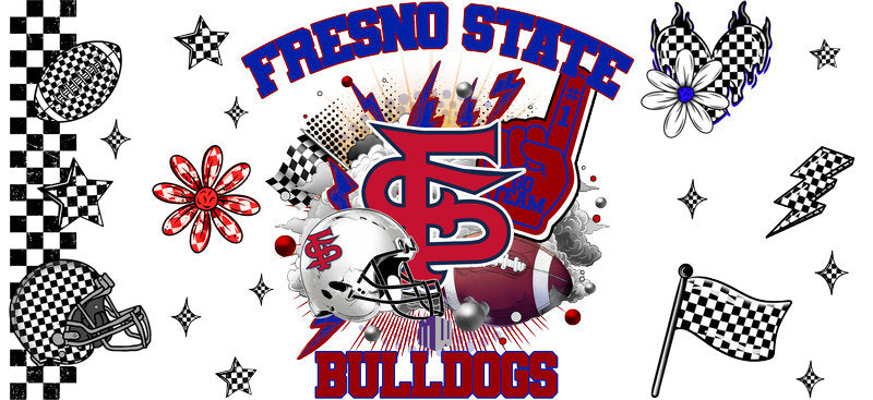 Fresno State Bulldogs NCAA Football UV DTF Cup Wrap KA-6082