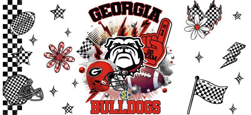 Georgia Bulldogs College Football Libbey Glass Decal KA-6083