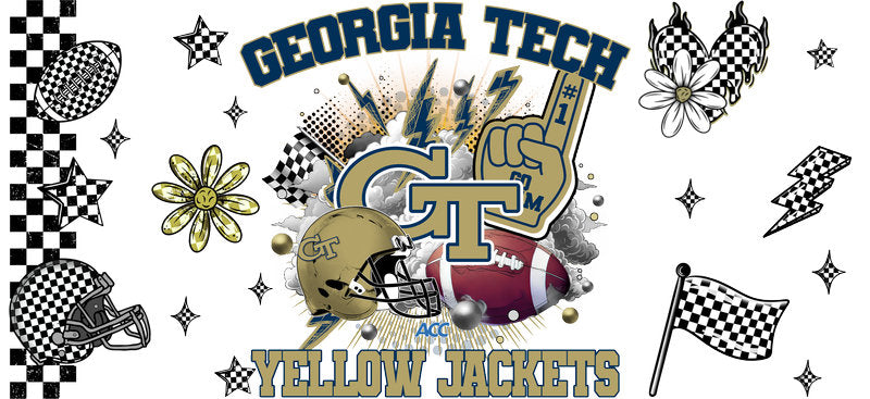 Georgia Tech Yellow Jackets NCAA Football Sticker KA-6085