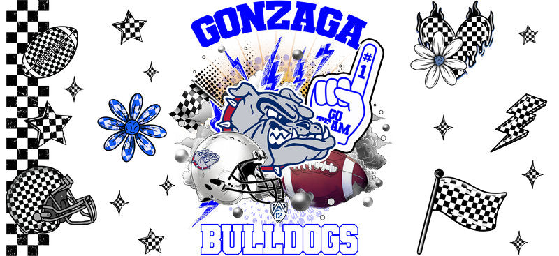 Gonzaga Bulldogs College Football UV DTF Tumbler Wrap KA-6086