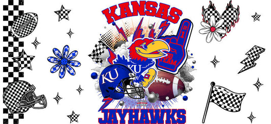 Kansas Jayhawks College Football Libbey Glass Wrap KA-6098