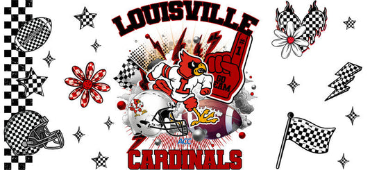 Louisville Cardinals Football Tumbler Cup Wrap KA-6105
