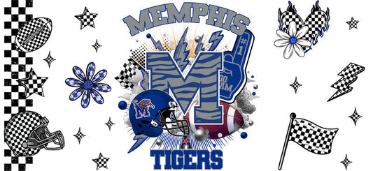 Memphis Tigers NCAA Football Tumbler Decal KA-6109