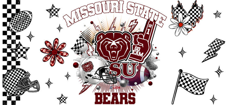 Missouri State Bears Football Tumbler Wrap KA-6114