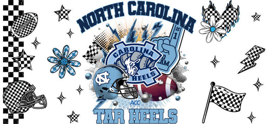 North Carolina Tar Heels NCAA Football Glass Wrap KA-6121