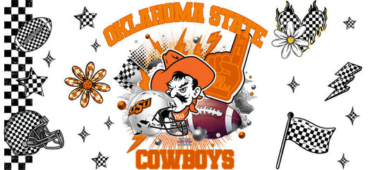 Oklahoma State Cowboys NCAA Football Tumbler Sticker KA-6127