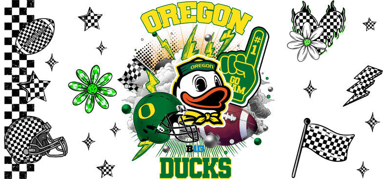 Oregon Ducks Football Libbey Glass Cup Wrap KA-6129