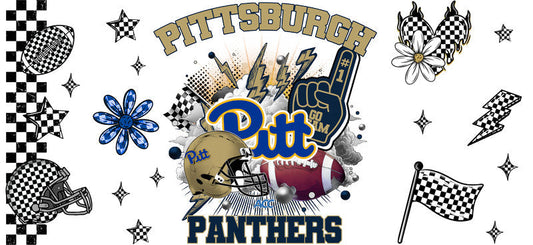 Pittsburgh Panthers Football Glass Cup Wrap KA-6132