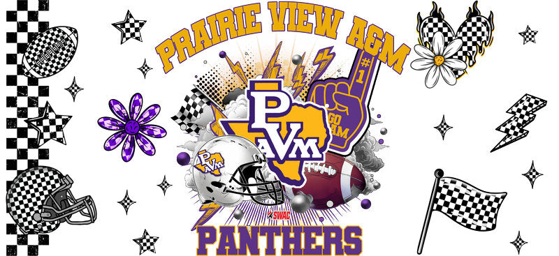 Prairie View A&M Panthers NCAA Football Sticker KA-6133