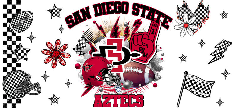 San Diego State Aztecs College Football UV DTF Wrap KA-6137