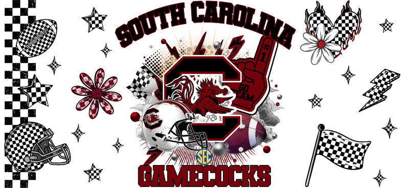 South Carolina Gamecocks College Football UV DTF Decal KA-6140