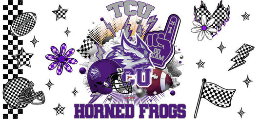 TCU Horned Frogs College Football UV DTF Tumbler Wrap KA-6143
