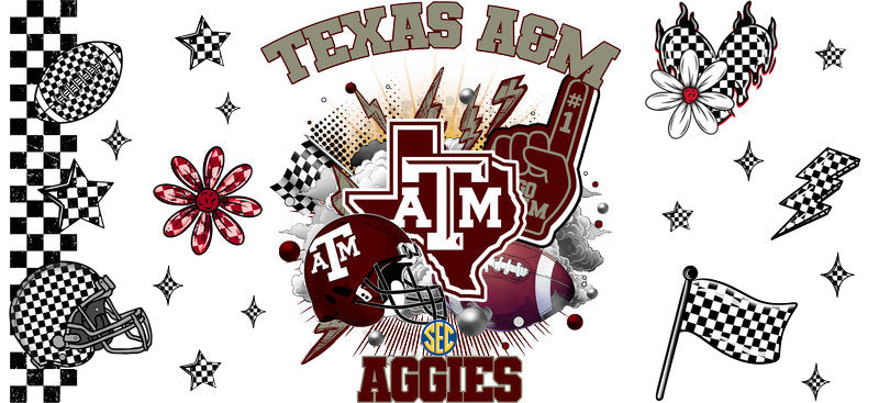 Texas A&M Aggies College Football UV DTF Wrap KA-6146