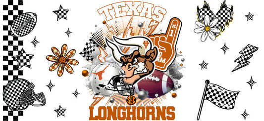 Texas Longhorns Football Tumbler Sticker KA-6147