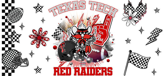 Texas Tech Red Raiders Football Libbey Glass Sticker KA-6150