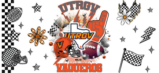 UTEP Miners Football Libbey Glass Sticker KA-6156