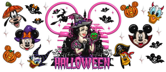 Disney Princess Halloween Witch UV DTF Cup Wrap KA-6182