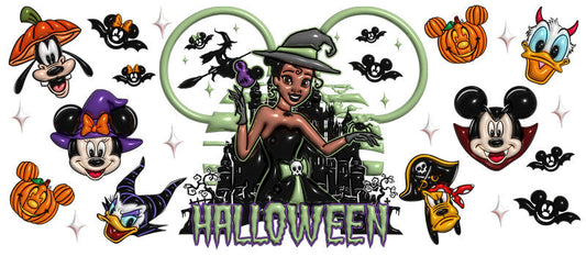 Disney Princess Green Witch Halloween UV DTF Libbey Wrap KA-6183