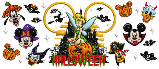 Disney Princess Pumpkin Halloween UV DTF Cup Wrap KA-6184