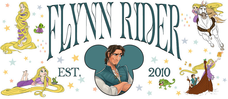 Disney Princess Tangled Flynn Rider UV DTF Glass Wrap KA-6218