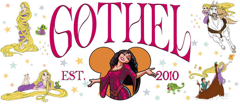 Disney Villain Mother Gothel UV DTF Libbey Glass Wrap KA-6220
