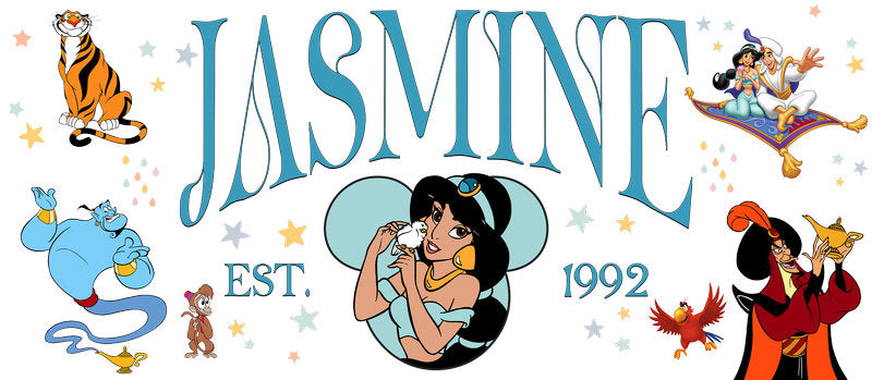 Disney Princess Jasmine Desert UV DTF Cup Wrap KA-6231