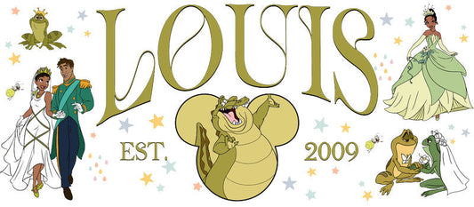 Disney Princess and the Frog Louis UV DTF Glass Wrap KA-6234