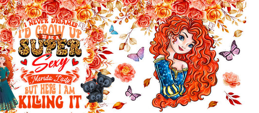 Disney Princess Brave Merida UV DTF Libbey Glass Wrap KA-6238