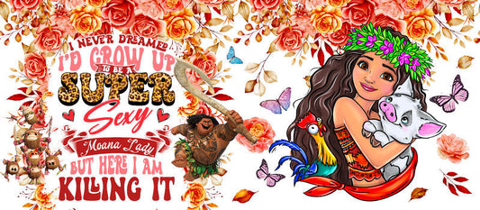 Disney Princess Summer Moana UV DTF Cup Wrap KA-6247