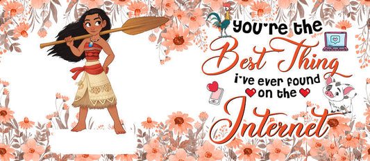 Disney Princess Moana Inspirational UV DTF Glass Wrap KA-6252