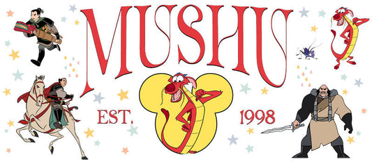 Disney Mushu Dragon UV DTF Cup Wrap KA-6259