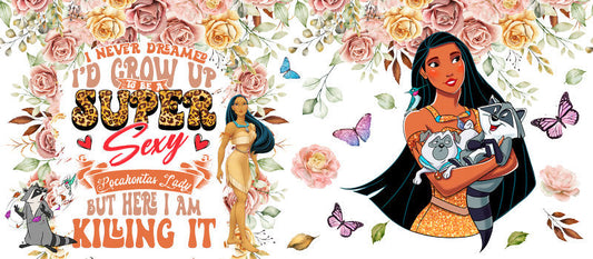Disney Princess Moana Vacation UV DTF Glass Wrap KA-6262
