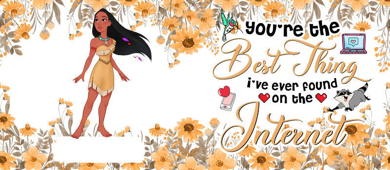 Disney Princess Empowerment Quote UV DTF Glass Wrap KA-6268