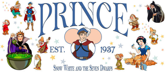 Disney Princess Prince Charming UV DTF Glass Wrap KA-6270