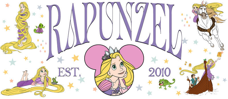 Disney Princess Tangled Rapunzel UV DTF Cup Wrap KA-6277