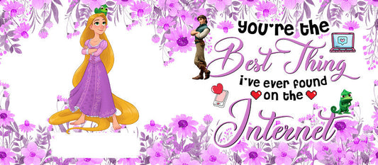 Disney Princess Rapunzel Inspirational UV DTF Glass Wrap KA-6278