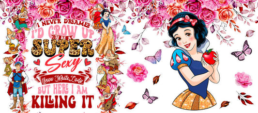 Disney Princess Snow White Summer UV DTF Glass Wrap KA-6288