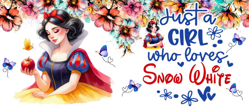 Disney Princess Snow White Quote UV DTF Cup Wrap KA-6291