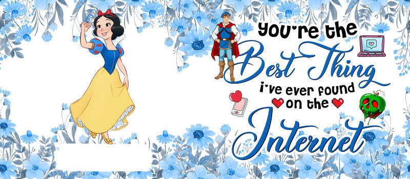 Disney Princess Snow White Inspirational UV DTF Glass Wrap KA-6294