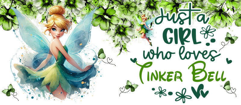 Disney Princess Tinkerbell Quote UV DTF Cup Wrap KA-6309