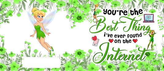 Disney Princess Tinkerbell Inspirational UV DTF Glass Wrap KA-6312