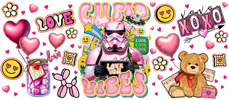 Star Wars Stormtrooper Valentine UV DTF Cup Wrap for 16oz Libbey Glass KA-6318